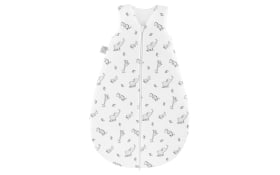 Schlafsack, weiß mit Muster Safari, 90 cm