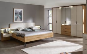 Schlafzimmer Seamo, Eiche Artisan Nachbildung, 180 x 200 cm, Schrank 301 x 223 cm
