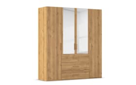 Drehtürenkleiderschrank Cherie, Asteiche-Nachbildung, 200 x 223 cm
