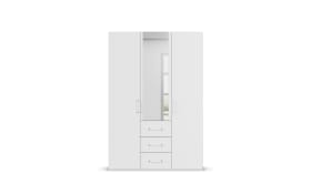 Drehtürenkleiderschrank Cherie, weiß, 151 x 223 cm
