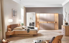 Drehtüreschrank Maleta, Asteiche teilmassiv/fango, 301 x 223 cm