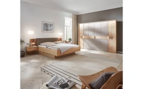 Drehtüreschrank Maleta, Asteiche teilmassiv/fango, 301 x 223 cm