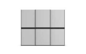 Schwebetürenschrank Ajana, grau/schwarz, 271 x 223 cm