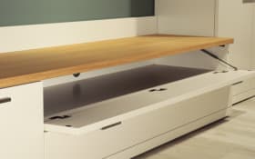 Wohnwand Severo, beige/Eiche sand, inkl. Softclose Funktion