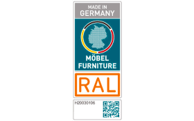 Wohnwand Silea, taupe/Eiche-Nachbildung, inkl. Push-to-Open Funktion
