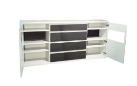 Sideboard Skara, grau/graphit, inkl. Push-to-Open Funktion