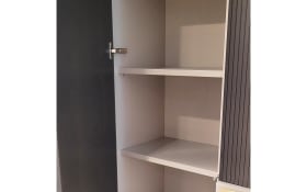 Wohnwand Symphony, graphit/grau