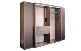 Kleiderschrank Comfort Close, grau, 332,7 x 240,3 cm