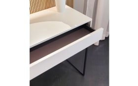 Paneel-Tisch-Kombination Silea-S, Eiche sand/weiß