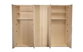 Drehtürenschrank  Silea-S, wollweiß, 273,2 x 217,3 cm