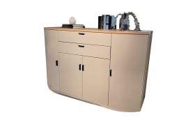 Highboard Kirsa-System, Asteiche/grau