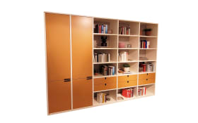 Regalsystem Kara-System, amber/wollweiß, inkl. Softclose Funktion
