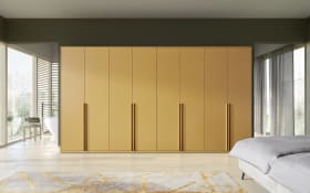 Dreh- und Falttürenkleiderschrank Kara-Frame, amber