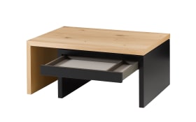 Couchtisch Amera, Asteiche, schwarz lackiert 