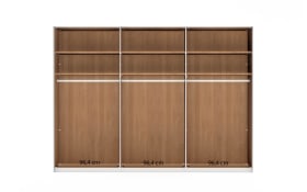 Drehtürenschrank Lausanne, Erle teilmassiv, 300 x 216 cm