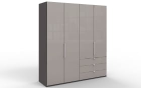 Funktionsschrank Loft, kieselgrau, 200 x 216 cm 