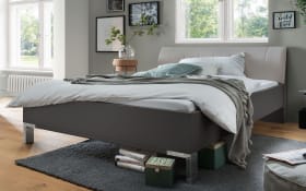 Futonbett Loft, kieselgrau, 140 x 200 cm