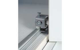 Funktionsdrehtürenschrank Loft, weiß/Bianco Eiche, 300 x 216 cm 