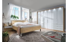 Funktionsdrehtürenschrank Loft, weiß/Bianco Eiche, 300 x 216 cm 