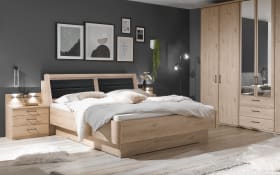 Bett Luxor 3, Steineiche-Nachbildung, 180 x 200 cm