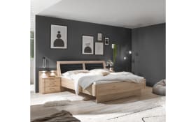 Nachtkonsolenpaneelpaar Luxor 3, Steineiche-Nachbildung, 60 cm, 2 Stück 