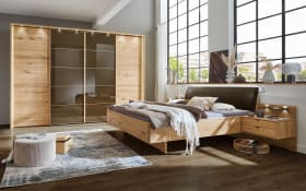 Komfortbett Cardiff, Eiche bianco teilmassiv, 180 x 200 cm