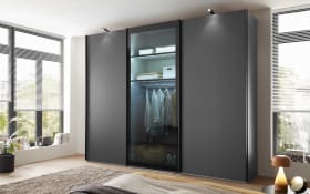 Schwebetürenschrank Dubai, graphit, 300 x 217 cm
