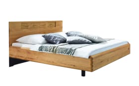 Schlafzimmer WSM 1600, Wildeiche massiv/cubanit, 180 x 200 cm, Schrank 302 x 223 cm