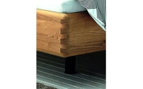 Schlafzimmer WSM 1600, Wildeiche massiv/cubanit, 180 x 200 cm, Schrank 302 x 223 cm