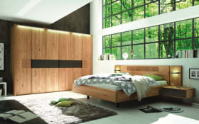 Drehtürenschrank WSM 1600, Wildeiche massiv/cubanit, 302 x 223 cm