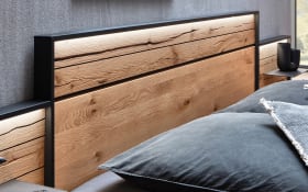 Schlafzimmer WSM 4300, Wildeiche massiv, 180 x 200 cm, Schrank 302 x 223 cm