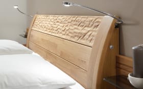 Bett Paolo, teilmassive Eiche/Treibholz-Nachbildung, 180 x 200 cm
