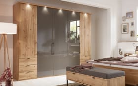 Drehtürenschrank Clivo 1000, Bianco Eiche Nachbildung