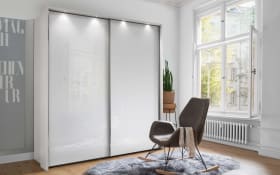 Schwebetürenschrank Clivo 3000, weiß