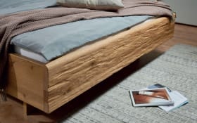 Schlafzimmer Toben, Bianco-Eiche teilmassiv/weiß, 180 x 200 cm, Schrank 300 x 216 cm