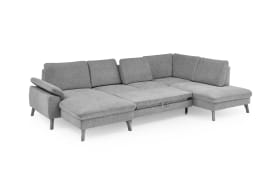 Wohnlandschaft Livento, grau, inkl. Funktionen