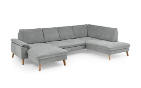 Wohnlandschaft Livento, grau, inkl. Funktionen