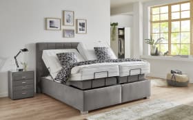 Motor-Boxspringbett Ohio Motor 2.0, grau, 180 x 200 cm