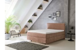 Boxspringbett OC-BX23163, teracotta, 140 x 200 cm