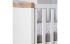 Kombikinderbett Nele, weiß/Artisan Eiche-Nachbildung, inkl. Höhenverstellung