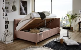 Polsterbett Fun, rosa, inkl. Federleistenrahmen