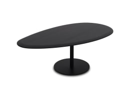 Couchtisch Fabia, Massivholz/schwarz