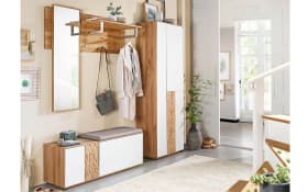 Dielenschrank Rubis, Wildeiche/weiß