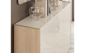 Schuhschrank Dillon, Eiche Lindberg-Nachbildung/grau