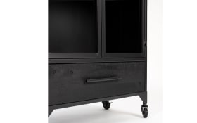 Kabinett Ferre M, Vintage schwarz, 65 cm 