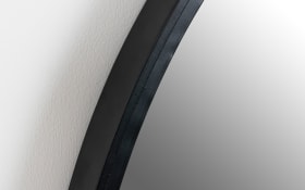 Spiegel Matz Oval M, schwarz, 60 x 80 cm 