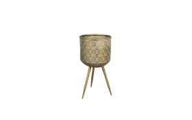 Pflanzenständer Botanique L, Eisen, gold, 53 cm