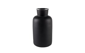 Vase Farma L aus Aluminium in schwarz, 31 cm