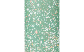 Vase Fajen aus Terrazzo in grün