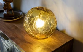 Tischleuchte Lune in amber, 25 cm